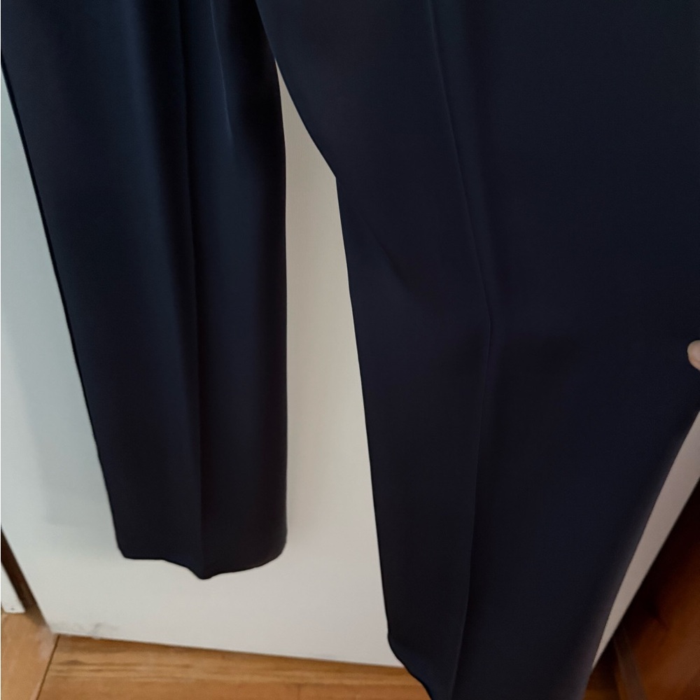 Theory Designer Black silk dress pants sleek seam stylish - Picture 5 of 11